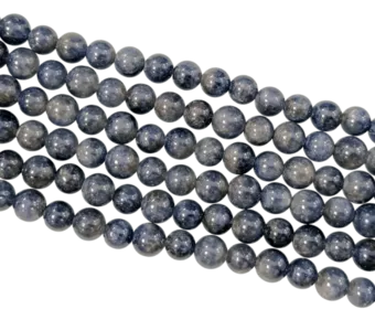 Blaue Saphir AAA-Rundperlen 6,5-7,5 mm auf 40 cm Faden