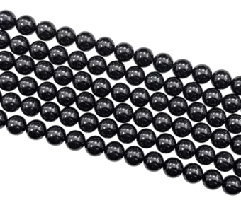 Spinell-A-Perlen 7.5–8 mm auf 40 cm Draht