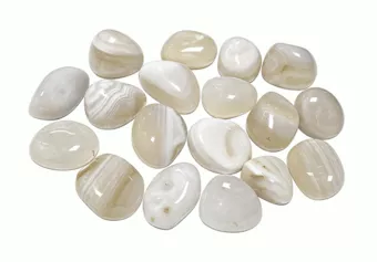 Weißer Achat A Trommelsteine 2-3 cm 250 g