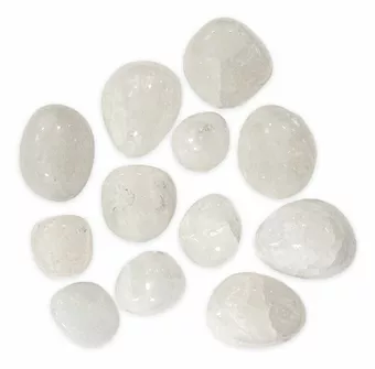 Trommelsteine aus Bergkristall AB 2–3 cm 250 g