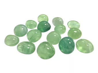 Grüner Fluorit AA gerollte Steine 250g