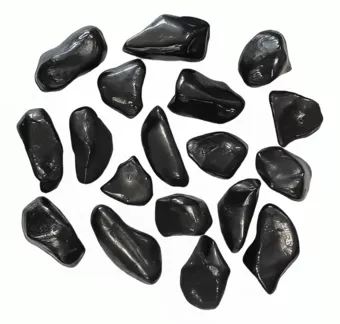 Natursteine Schungit, Trommelsteine 2-3 cm, 250 g