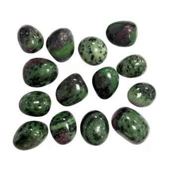 Rubin-Zoisit-AA-Trommelsteine, 250 g