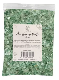 Natürliche grüne Aventurin-Chips A 3-5mm 500g