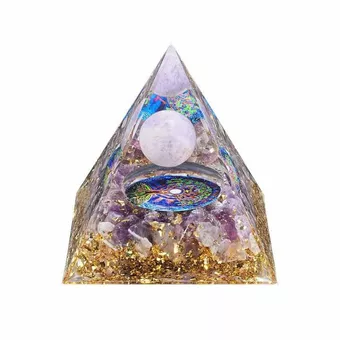Orgonit-Pyramide Amethyst-Baum des Lebens