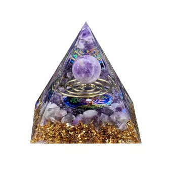Orgonitpyramide, Amethyst-Lebensbaum & Spirale
