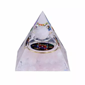 Orgonitpyramide Rosenquarz Metatron