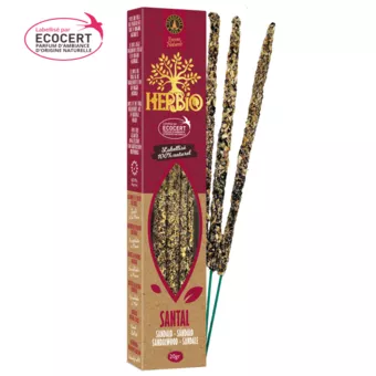 Herbio Ecocert Smudge-Räucherwerk Sandelholz 20g