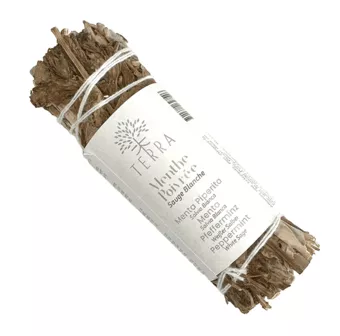 Bündel aus weißem Salbei und Pfefferminze 25–30 g 10 cm