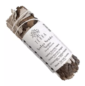 Bündel aus weißem Salbei und Yerba Santa Noire 25–30 g 10 cm