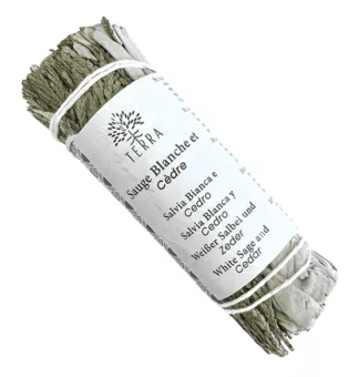 Kalifornischer weißer Salbei und Zeder, Bündel 25–30 g, 10 cm