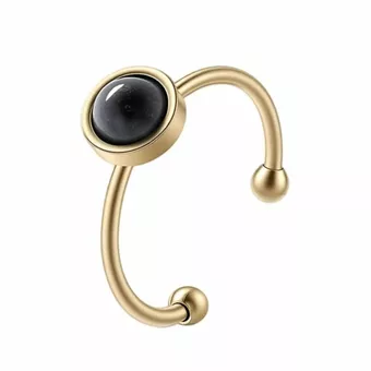 Larvikit-Ring – Vergoldeter Edelstahl