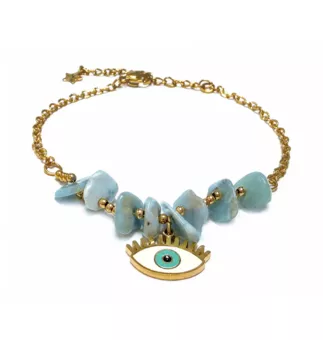 Larimar AA Schutzarmband – Böser Blick