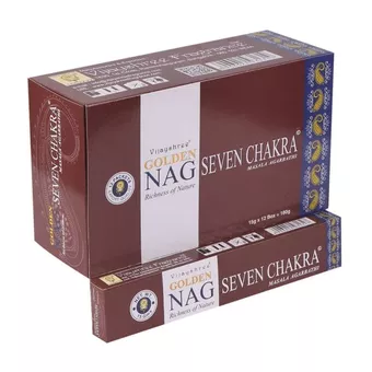 Räucherstäbchen Vijayshree Golden Nag Sieben Chakren 15g