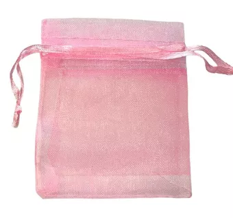 Organzabeutel 7x9cm Rosa (100er-Packung)