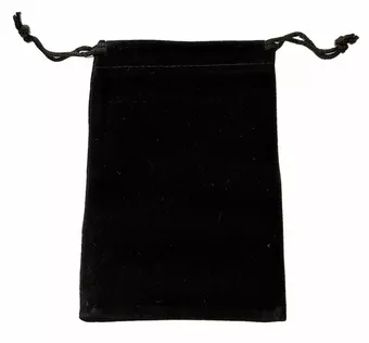 Schwarzer Samtbeutel 9.5 x 12 cm x 50 Stück