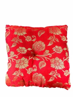 Rotes quadratisches Kissen für Klangschale 15 cm