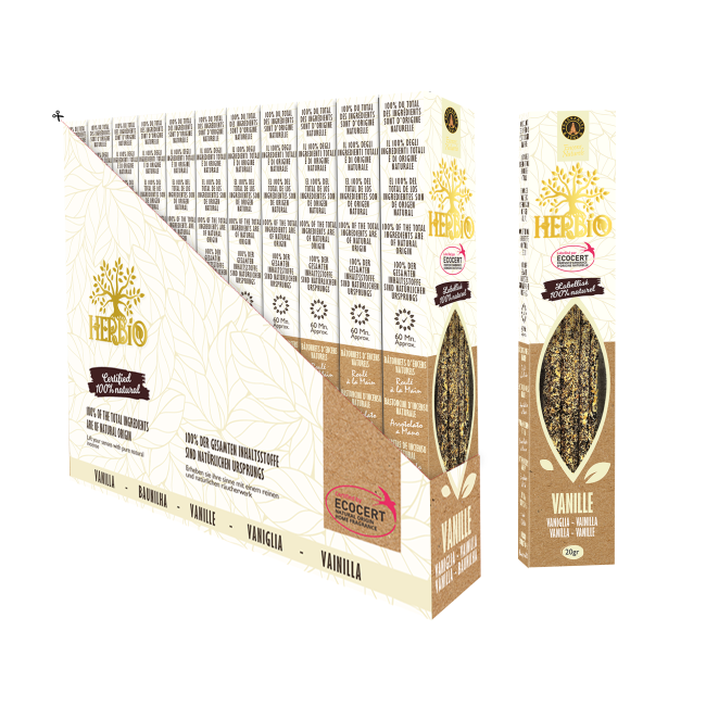 Weihrauch bei Räucherstäbchen Ecocert Herbio Vanille 20g|de