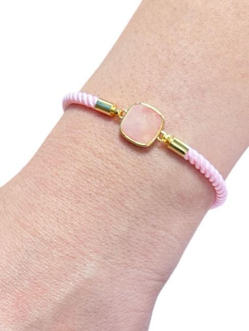 Weihrauch bei Facettiertes quadratisches Rosenquarz-Messingseilarmband 11 mm|de