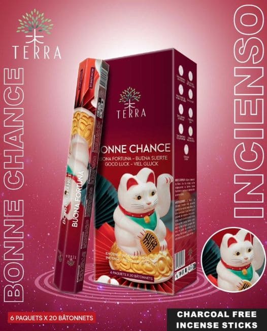 Weihrauch bei Terra Bonne Chance Hexa-Räucherstäbchen ohne Holzkohle|de