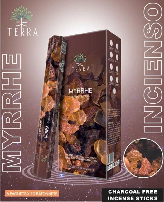 Weihrauch bei Terra Myrrhe Hexa Weihrauch ohne Holzkohle 30gr|de