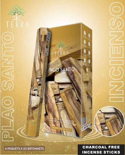 Terra Palo Santo Hexa Weihrauch ohne Holzkohle 30gr