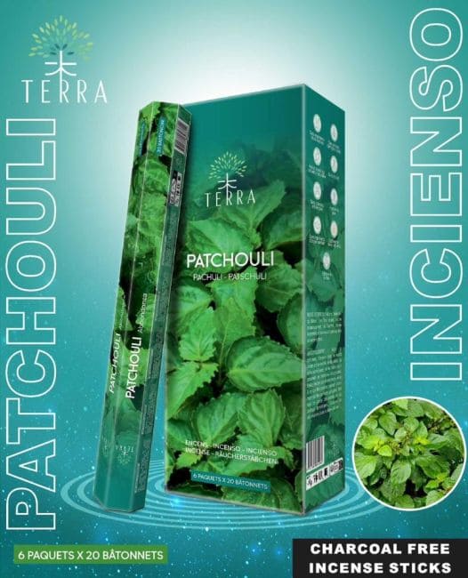 Terra Patchouli Hexa Weihrauch ohne Holzkohle 30gr