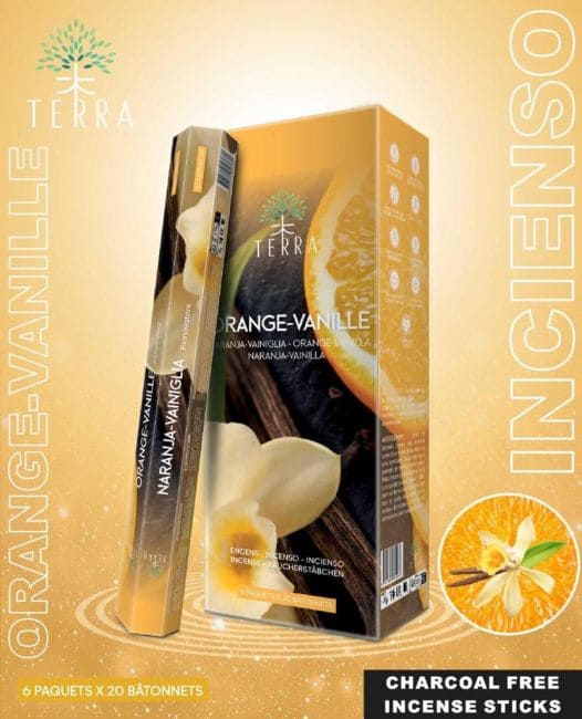 Weihrauch bei Terra-Orangen-Vanille-Hexa-Räucherstäbchen ohne Holzkohle 30 g|de