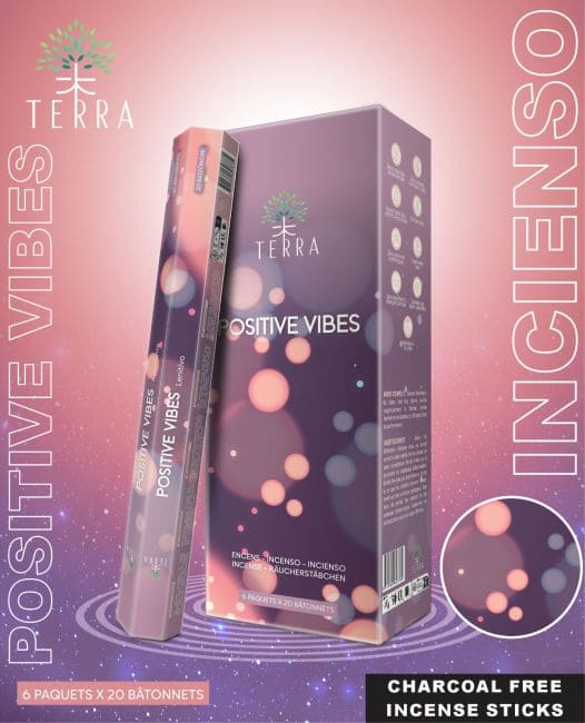 Weihrauch bei Terra Positive Vibes Hexa-Räucherstäbchen ohne Holzkohle|de