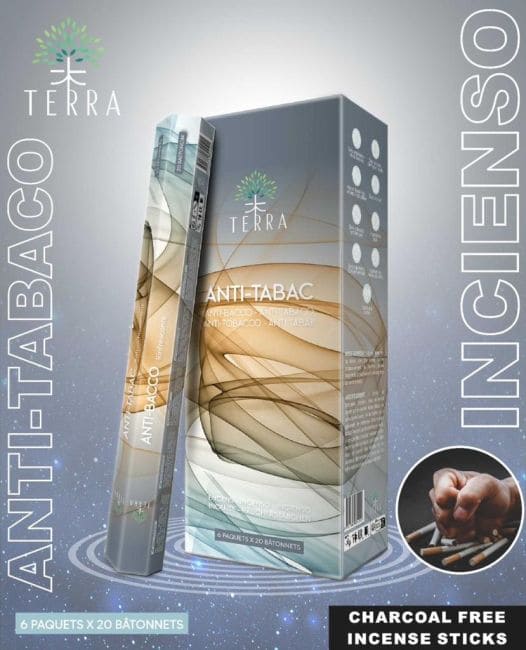 Weihrauch bei Terra Anti-Tabak-Räucherstäbchen Hexa ohne Holzkohle 30gr|de