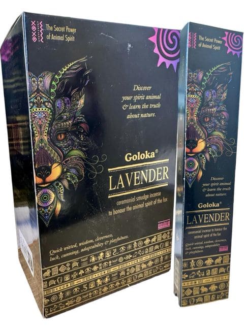 Goloka Smudge Lavendel Animal Spirit Räucherstäbchen 8 Stäbchen