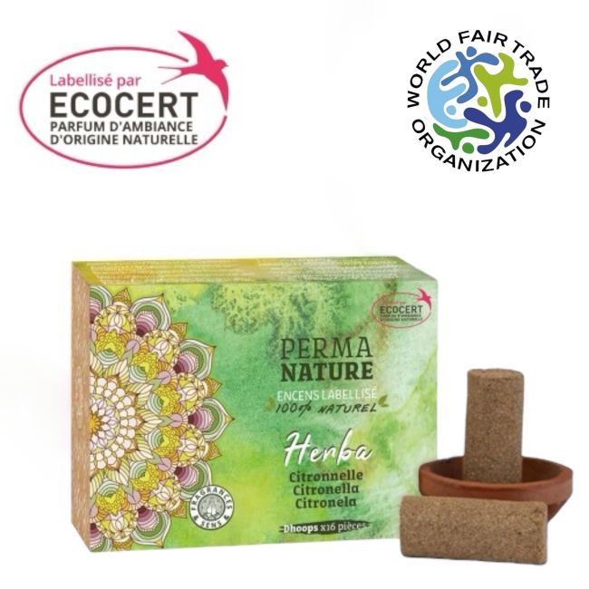 Weihrauch bei Dhoop Perma Nature Herba Zitronengras Ökozertifikat-Label