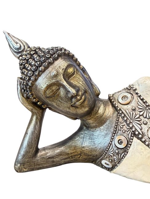 Weihrauch bei Liegender Buddha, Kunstharz, Perlmutt, 35 cm|de