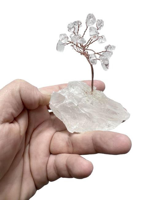 Baum des Lebens Bergkristall aus Brasilien auf Druse