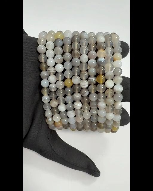 Botswana-Achat-Armband A 6 mm Perlen