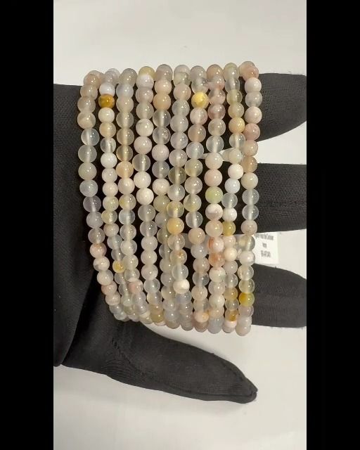 Achat Kirschblütenarmband A Perlen 4mm