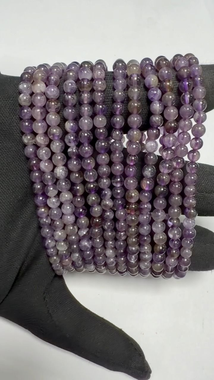 Amethyst A Armband 4-5mm Perlen