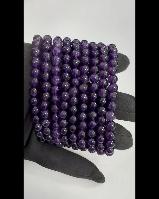 Amethyst-Armband AA-Perlen 6-7 mm