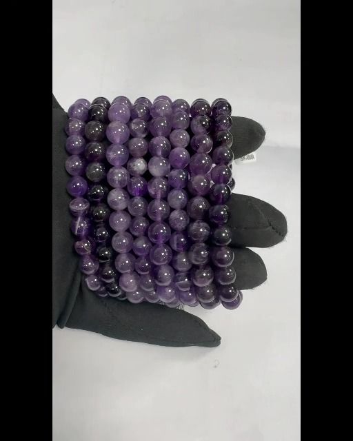 Amethyst-Armband A 7.5-8.5 mm grofen Perlen