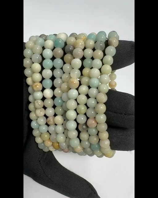 Mehrfarben Amazonite multicolor Perlen Armband 6mm