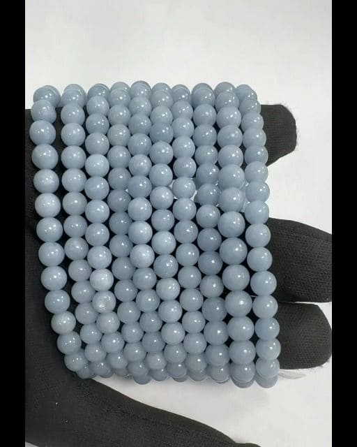 Angelite Armband A Perlen 6-7mm