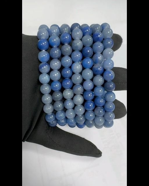 Armband Aventurine blaue A perlen 8mm