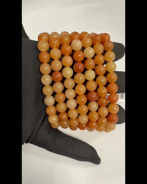 Armband Aventurin Orange A perlen 8mm