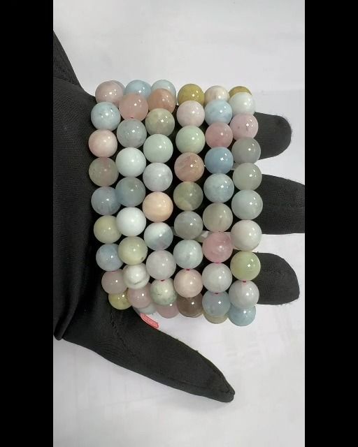 Armband Berylle A Perlen 10mm