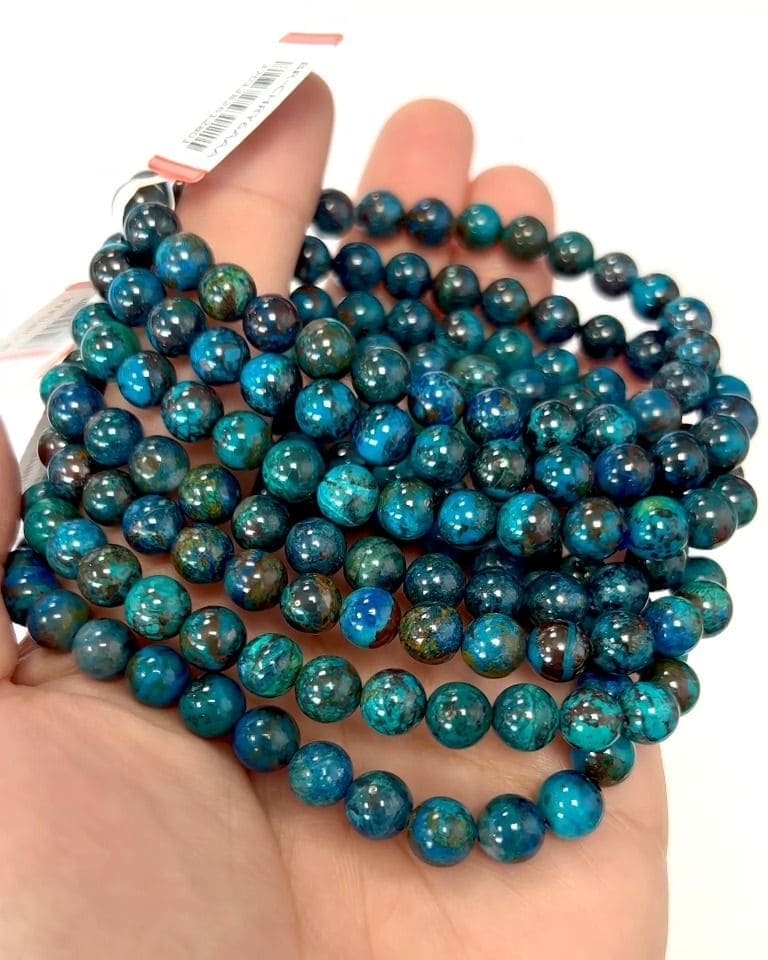 Armband Chrysokoll Türkiye AAAA Perlen 7-8mm