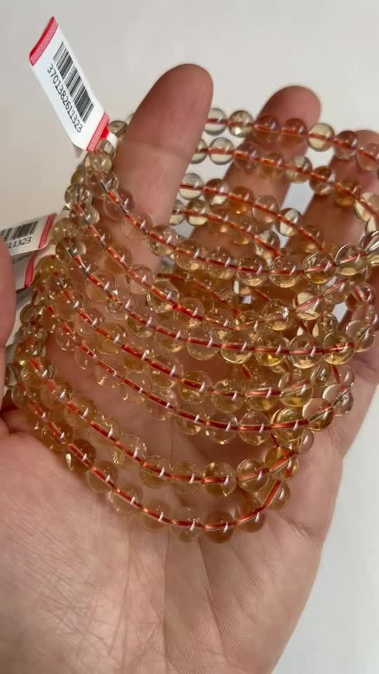 Natürliche Citrin Armband AA Perlen 6mm
