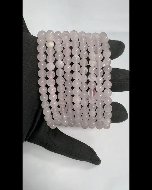 Rosa Calcit Armband AA Perlen 6mm