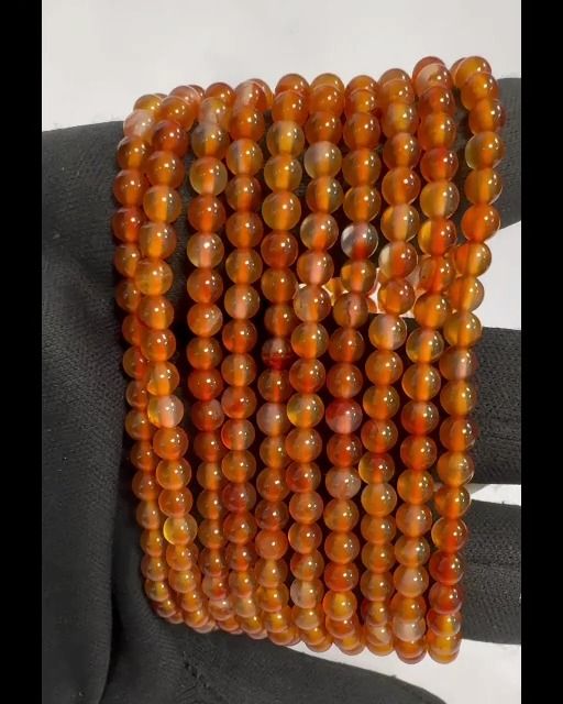 Armband Perle Cornaline A 4mm