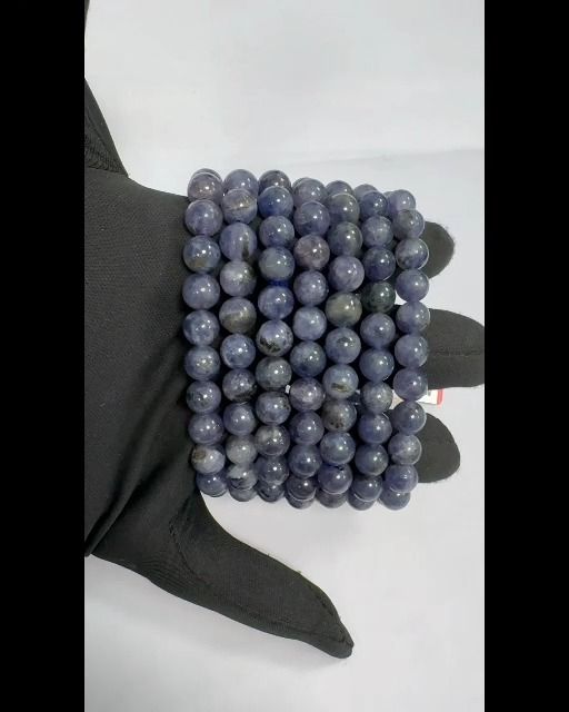 Armband Cordierit Lolite AA-Perlen 7.5-8.5 mm