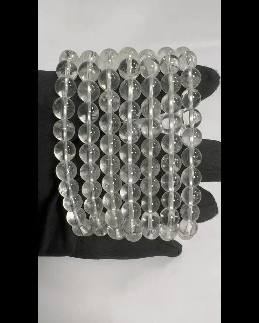 Bergkristall Armband A perles 8mm